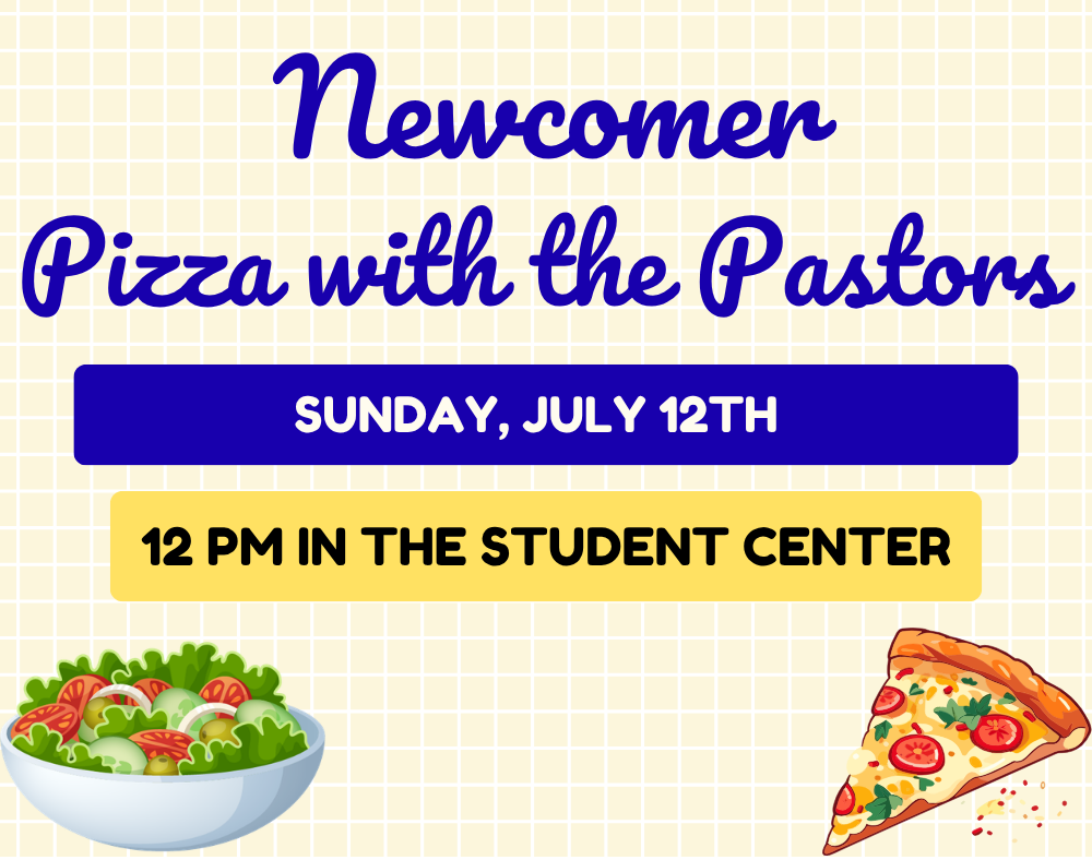 Newcomer Pizza with the Pastors