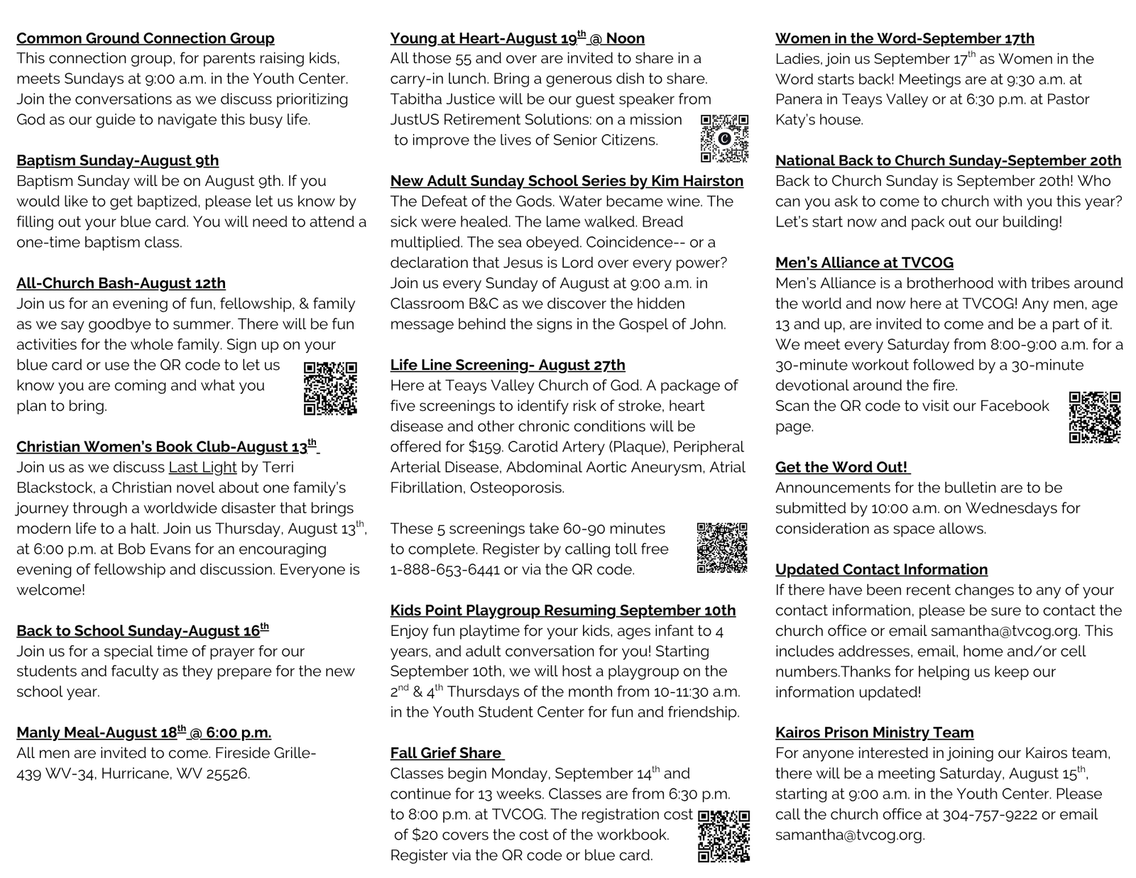 Bulletin 7/26/26