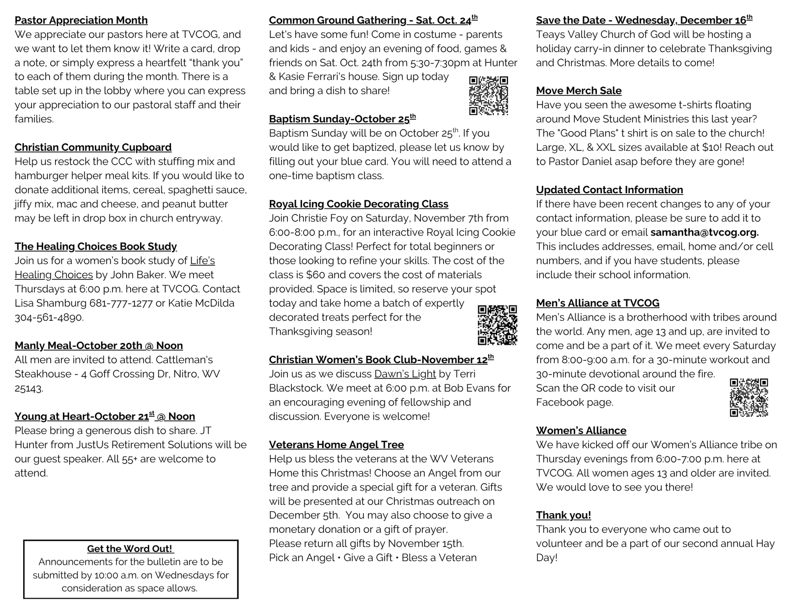 Bulletin 7/26/26